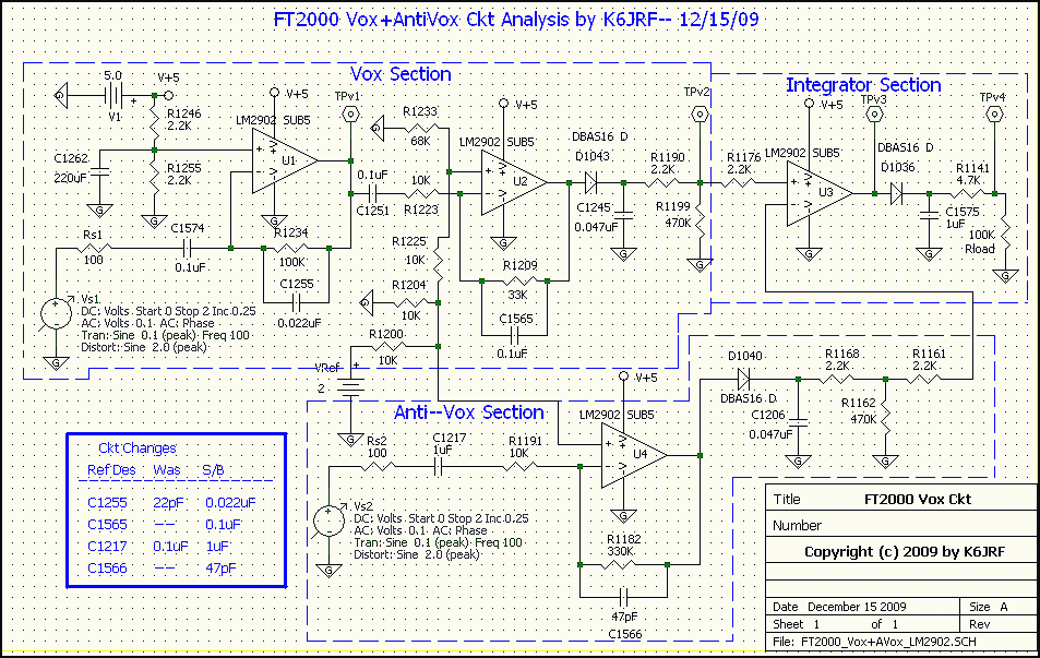 Complete Vox-AntiVox Ckt captured in 5Spice