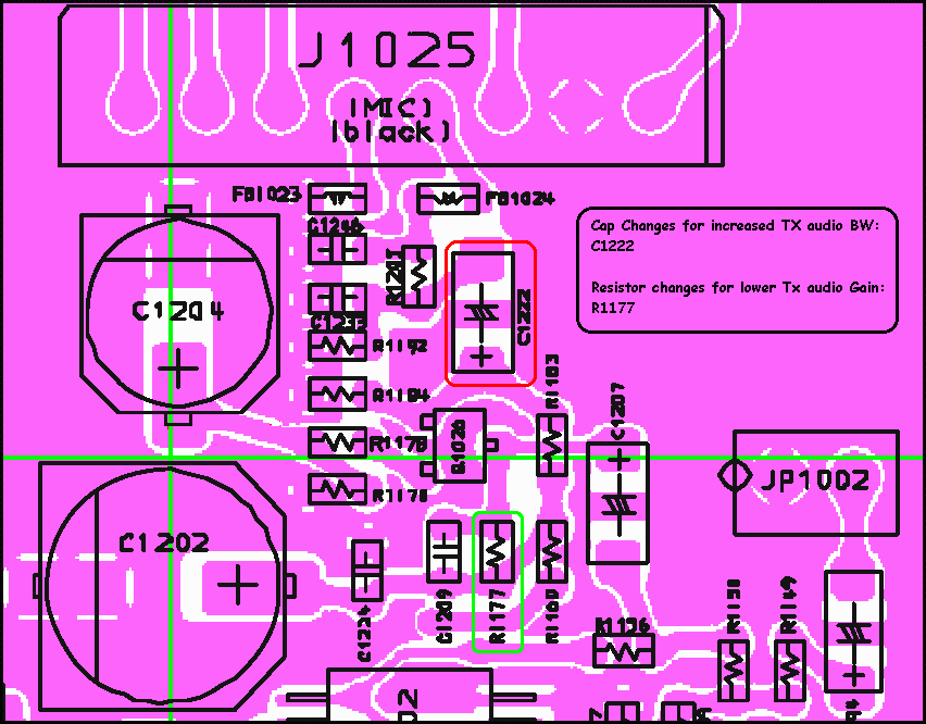 FT2000 Mic & Patch Parts Layout