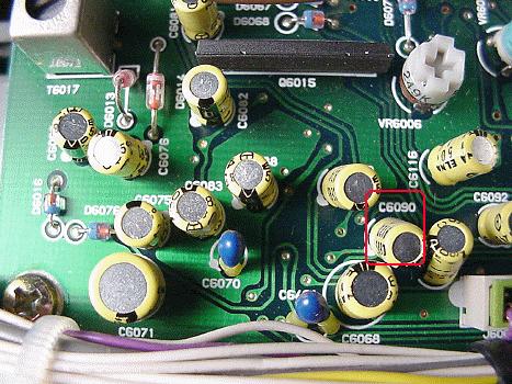 Location of C6090 on 2nd Rcvr Board