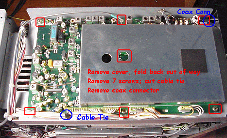 Removal of 2nd Rcvr Board