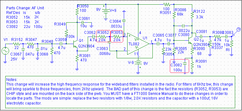 AF Unit Board PSpice Simulation