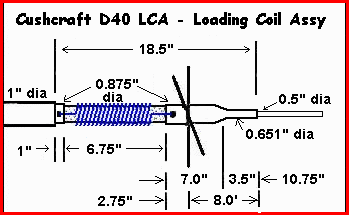 Cushcraft Loading Coil Assy Sketch