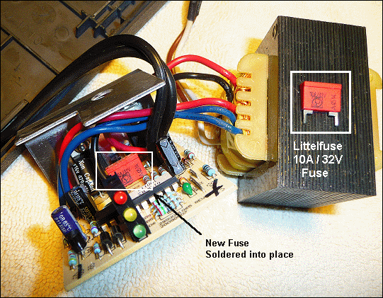 Schumacher PCB showing circuit detail