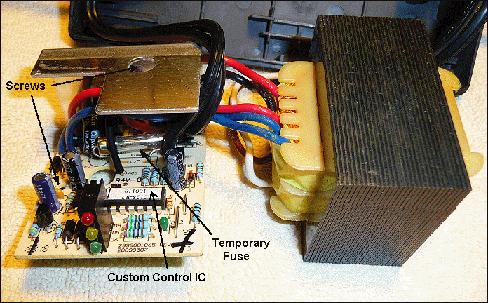 Ckt Board + Transformer Removed