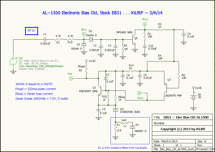 Spice EBS1 Stock Schematic captured in 5Spice