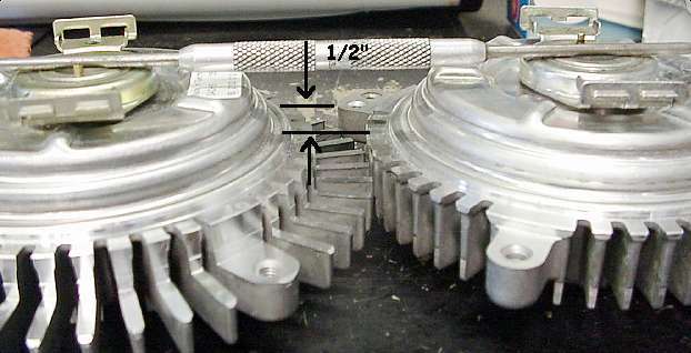 Comparison of height and fan bolt hole patterns on the VFCs