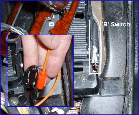 'B'Switch showm with splice made to FGS Module