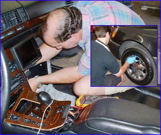 Steve probing for Vss while Carl spins the wheel