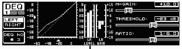 DEQ Screen #1 Settings