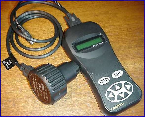 Palm Scanner configured for 38pin DIAG connector